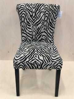 NOWE krzesła w stylu glamour – komplet 6 sztuk – wzór zebra – HIT!