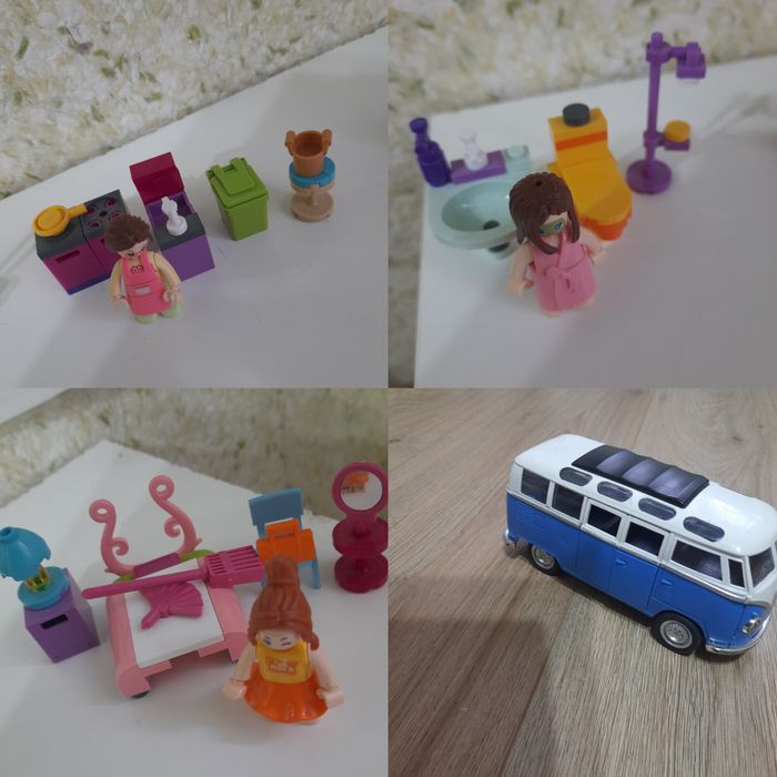 Конструктор Sluban,детская раковина с водой,бассейн,автобус