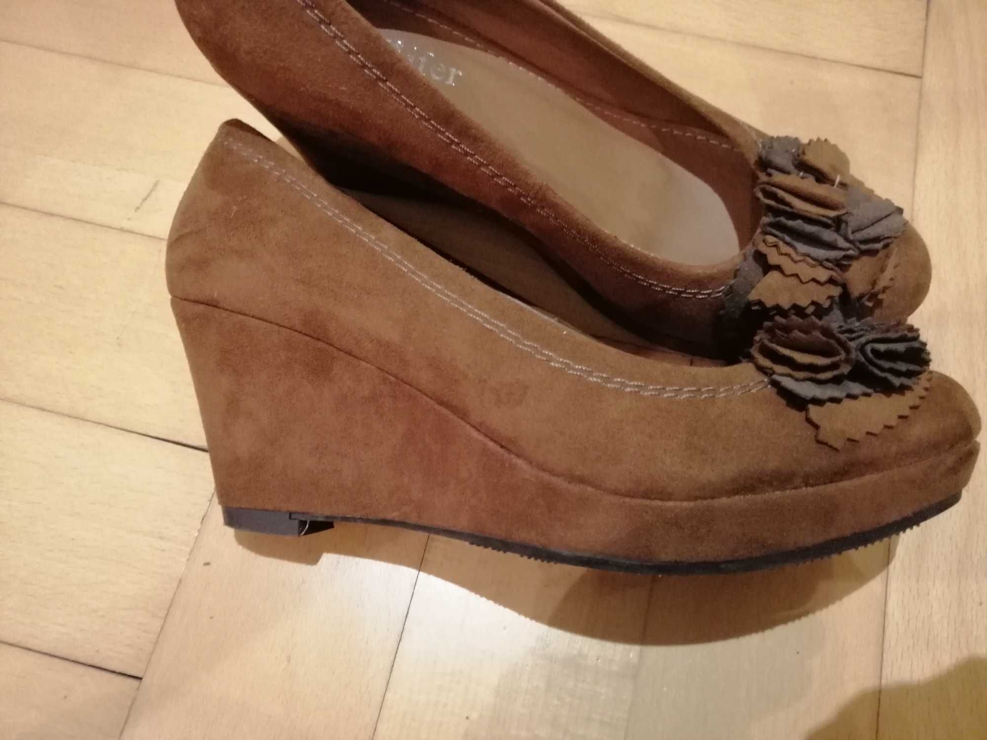 Sandały, botki brązowe