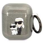 Karl Lagerfeld KLA2HNKCTGK Airpods 1/2cover czarny/black Glitter Karl