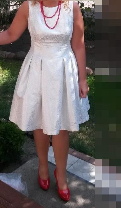 Srebrna sukienka 40R
