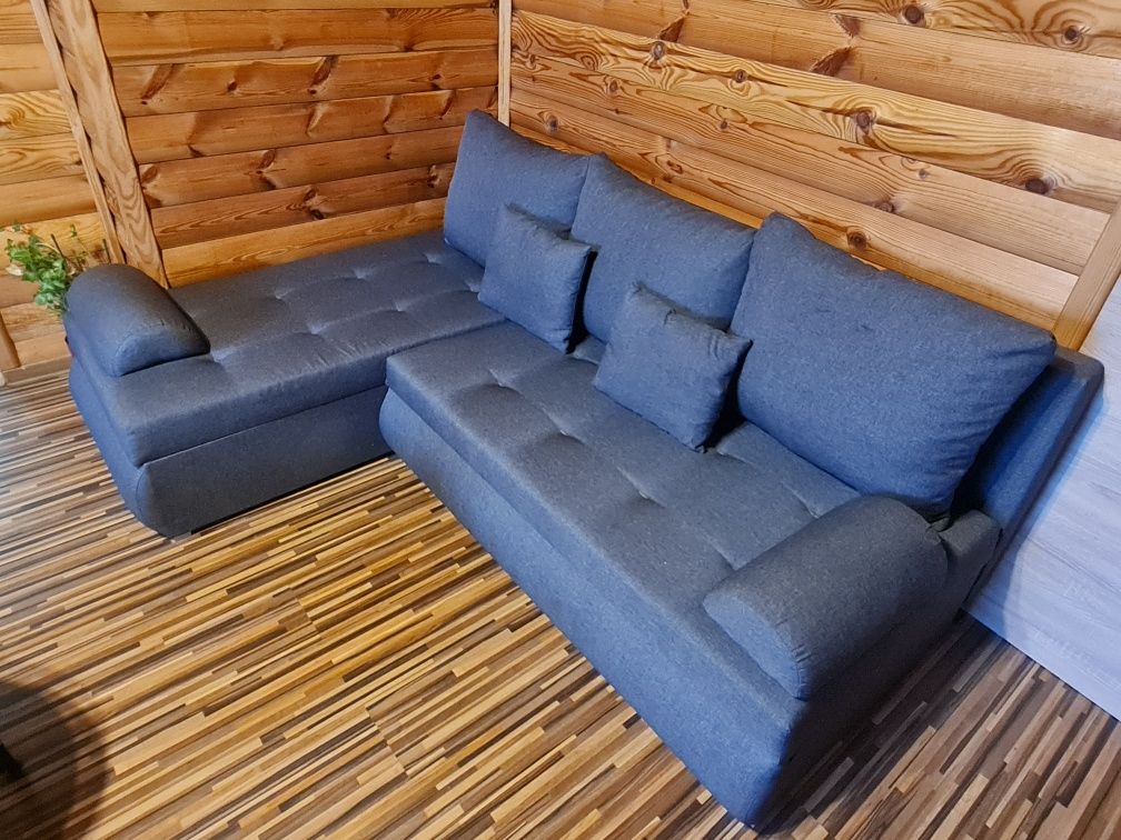Śliczny jak nowy naroznik prawo lewo stronny funkcja spania łózko sofa