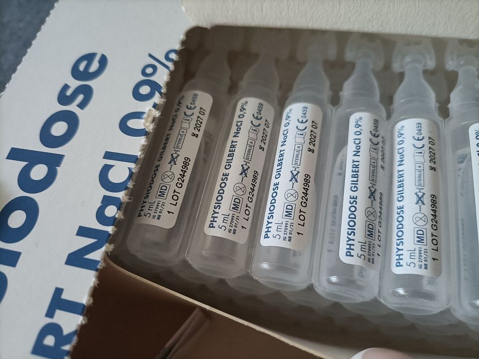 Roztwór soli fizjologicznej GILBERT NaCl 0,9% 50 ampułek x 5 ml