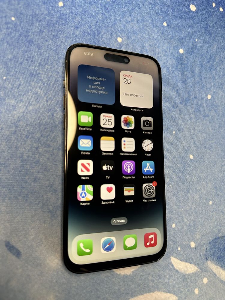 iPhone 14 pro max, 128 ГБ, физическая SIM