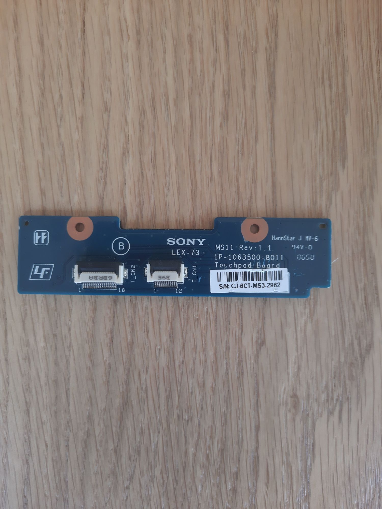 Touchpad Board usado para Sony Vaio VGN-FE31M