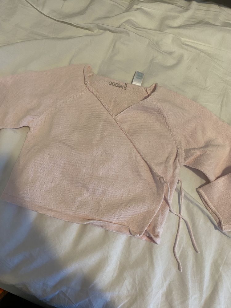 Różowy sweterek obaibi 80