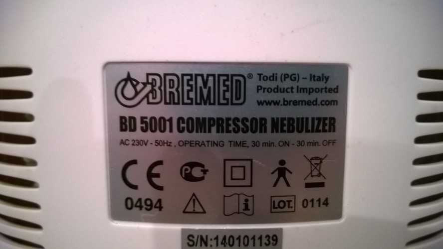 Inhalator BREMED nebulizer BD 5001 inhalacje