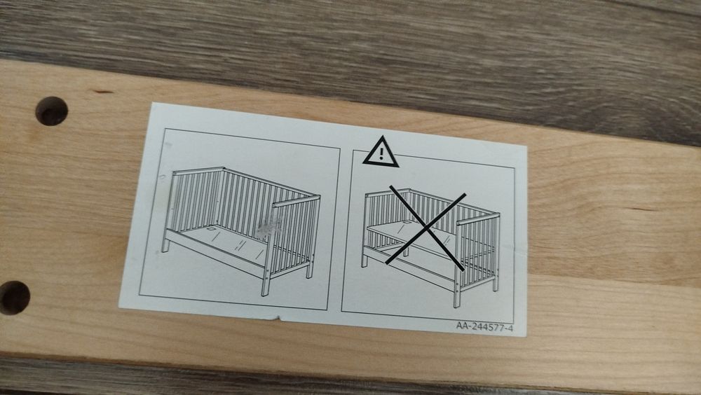 SNIGLAR łóżeczko dziecięce 120x60 cm