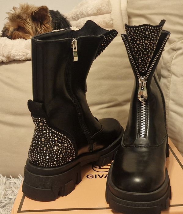 Botki czarne rozm.40