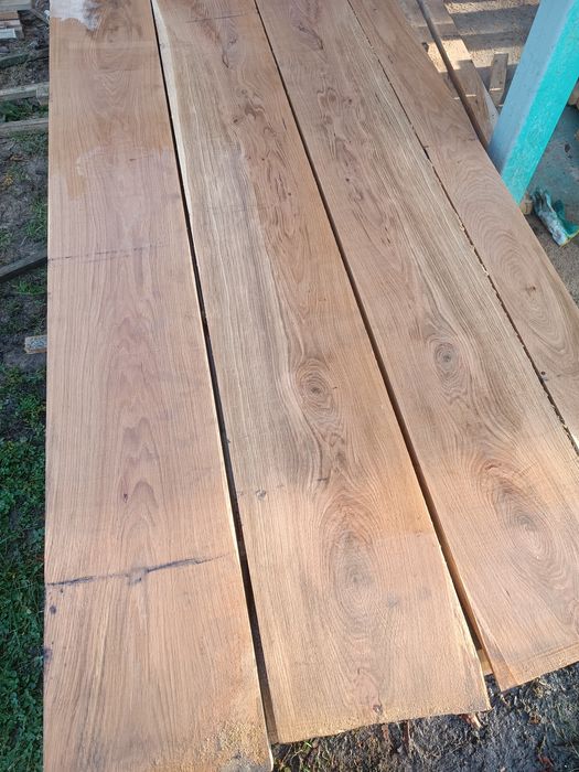 Tarcica dębowa obrzynana 52mm deski transport