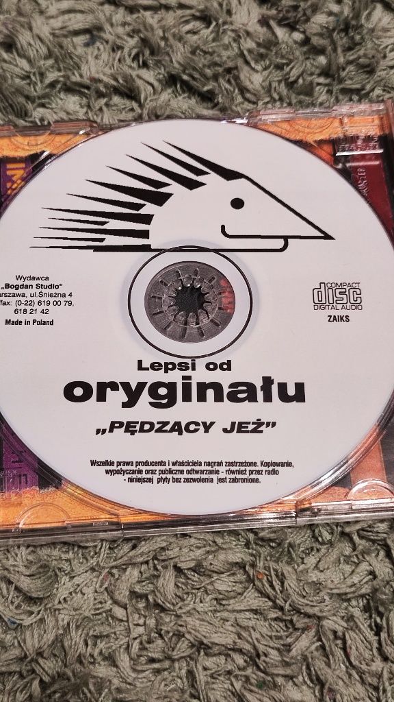 Pędzący Jeż Lepsi od oryginału płyta CD