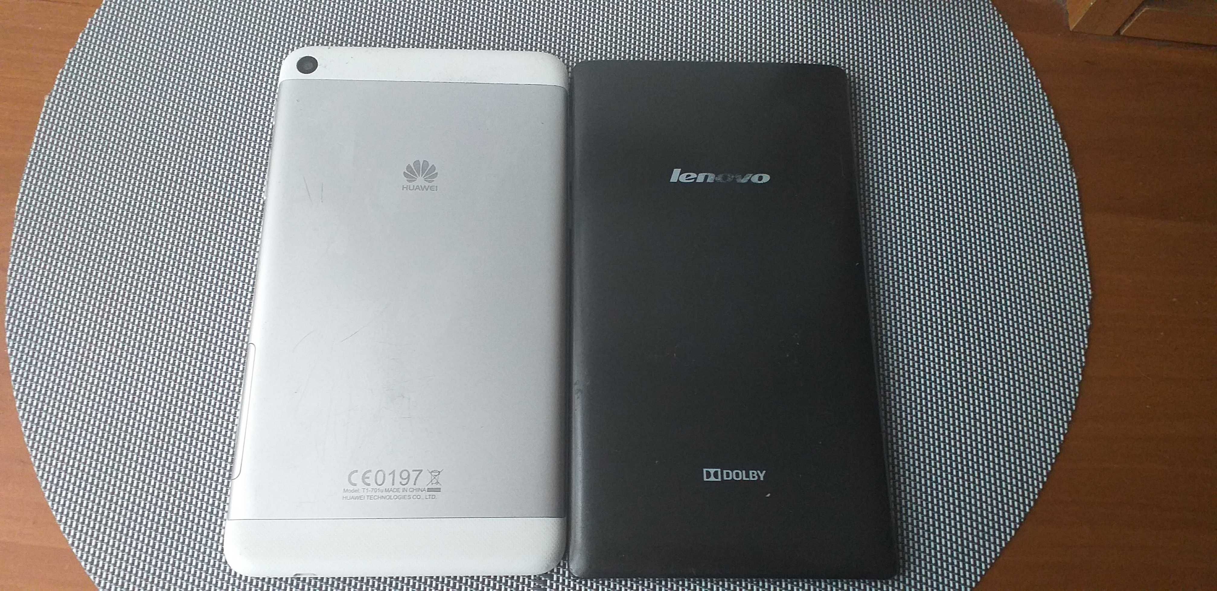 Tablet Huawei i Lenovo 7 cali ,działające