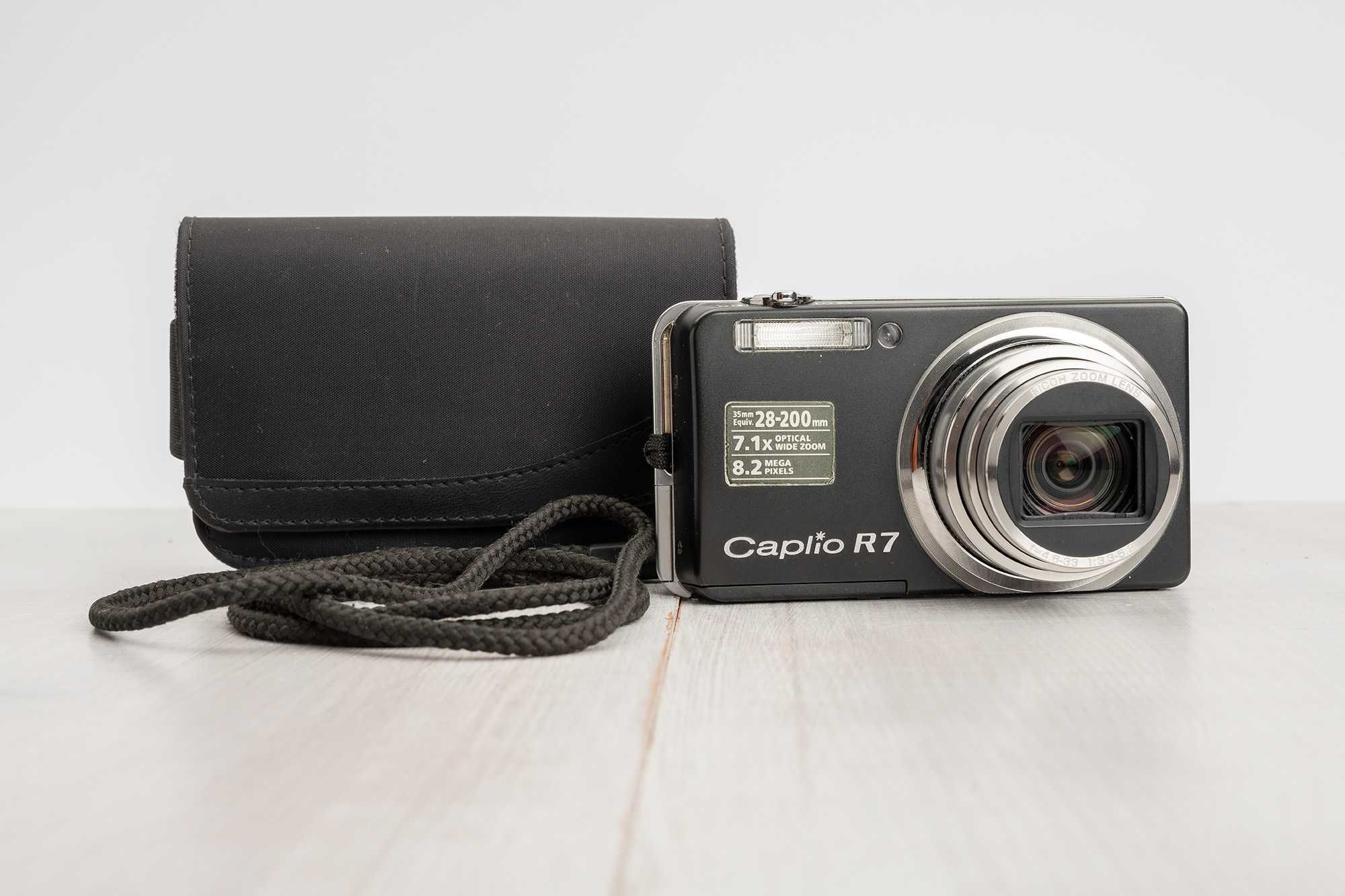 Aparat RICOH Caplio R7, akcesoria, pudełko, instrukcja. Makro od 1 cm!