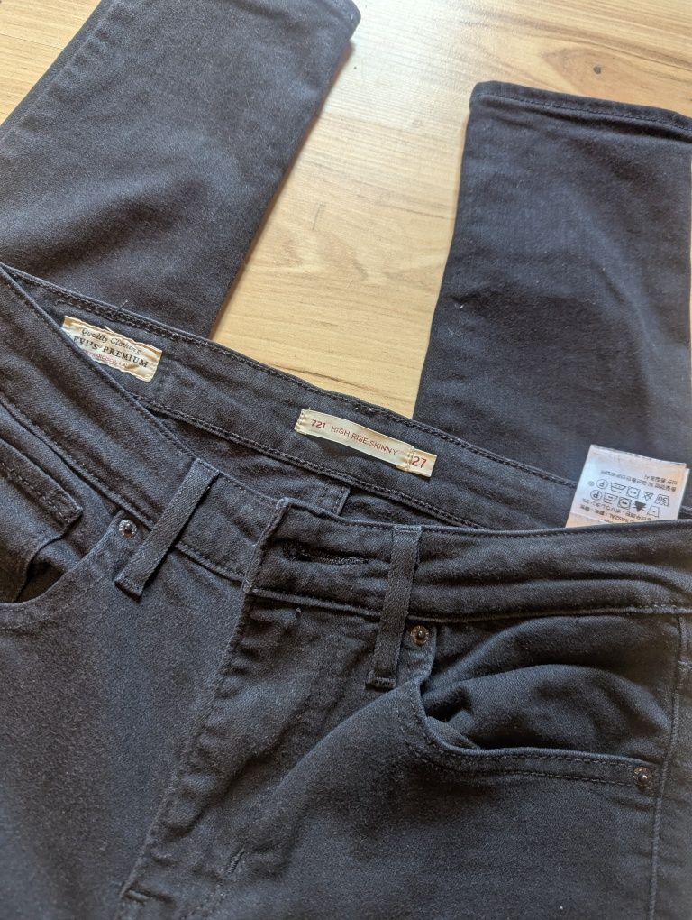 Spodnie jeansowe Jeansy Levi's Levis High Rise Skinny 721 27