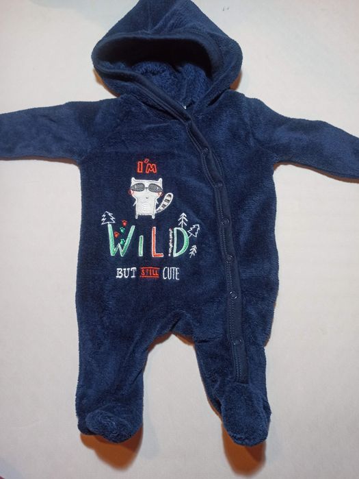 Pajacyk ocieplany polarowy 56 na suwak kombinezon