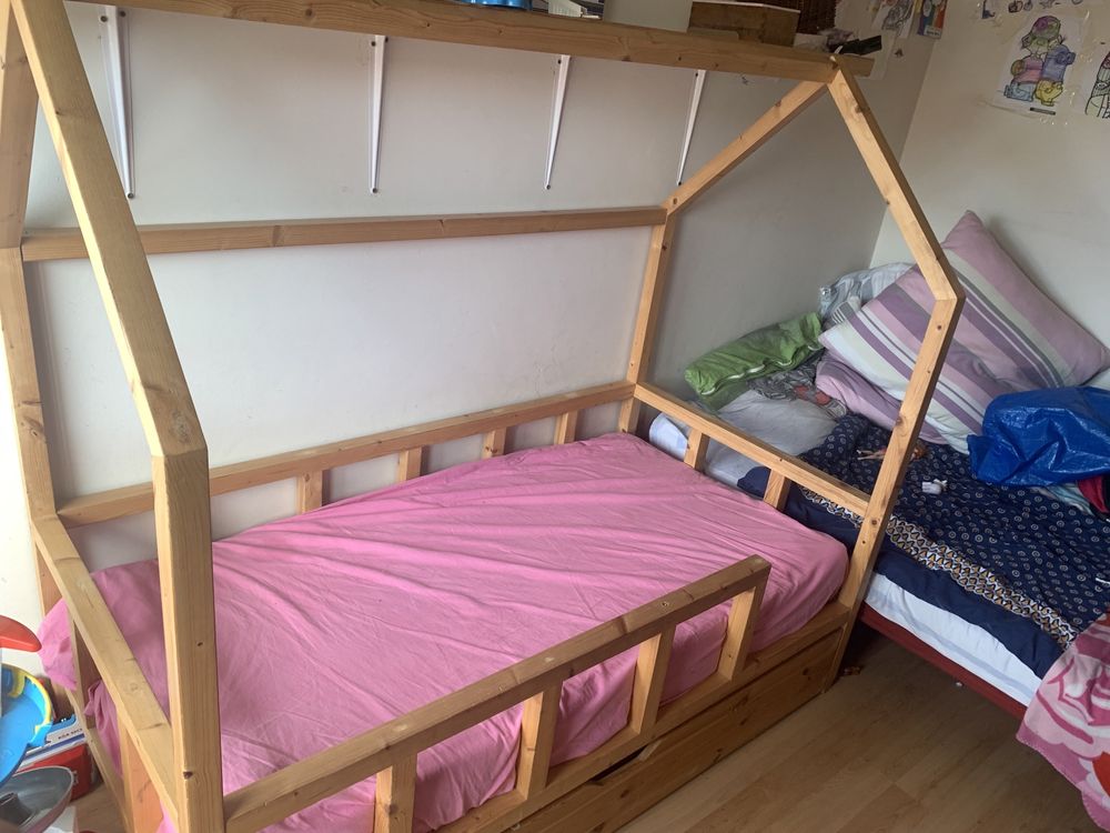 Łóżeczko domek na materac 160X80 łóżko skandynawskie