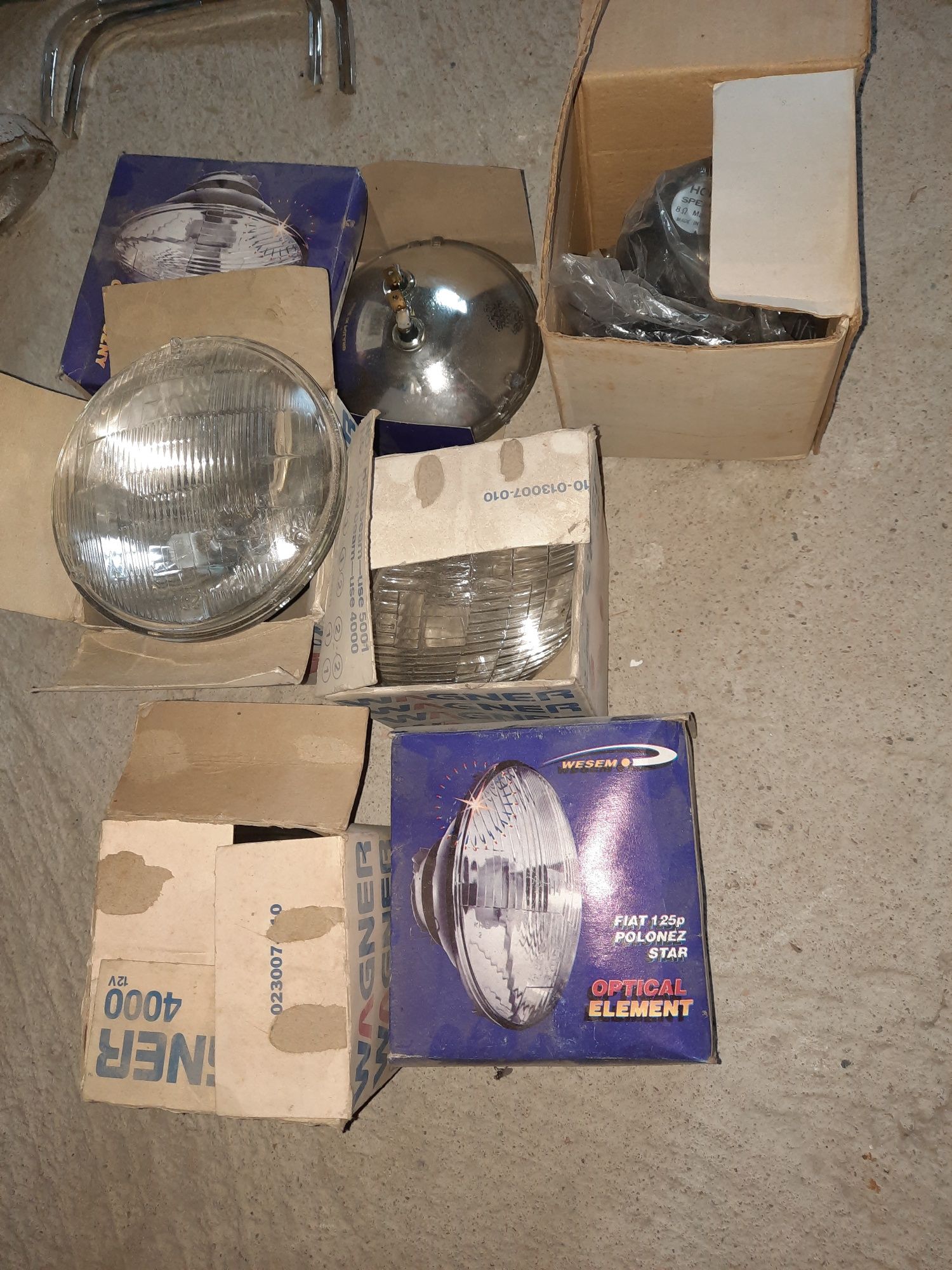 Lampy halogeny fiat 125 126