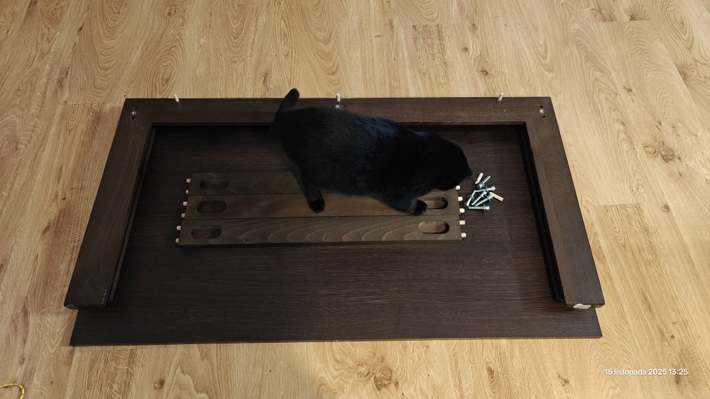 Stolik kawowy Black Red white