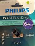 Pendrive Philips 2in1 OTG 64GB USB 3.1 + USB C