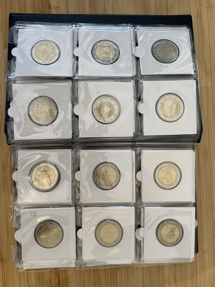 Coleçao Moedas 2 Euros comemorativas - numismática