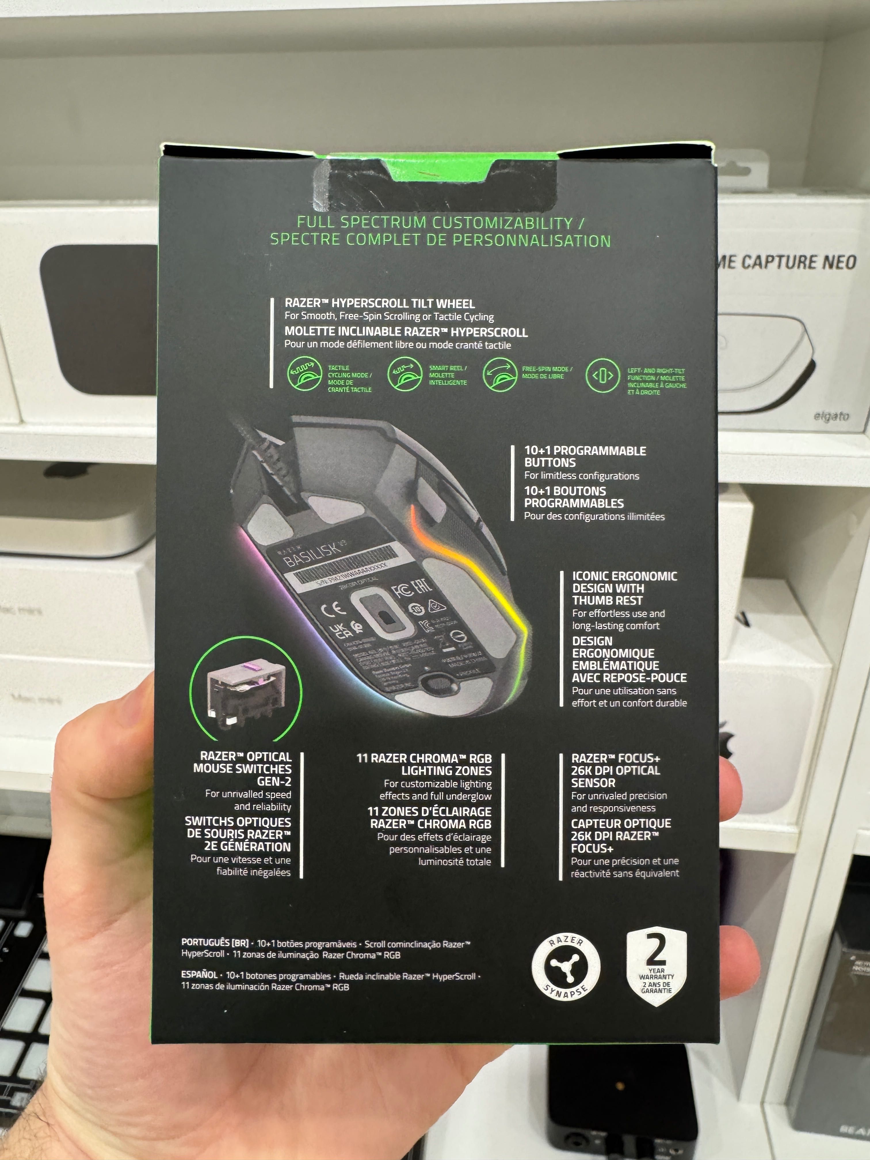 Мишка Razer Basilisk V3 USB Black (RZ01-04000100-R3M1)  USB Нова
