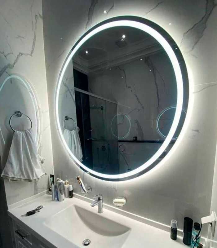 Зеркало круглое с подсветкой под заказ размер и форма
