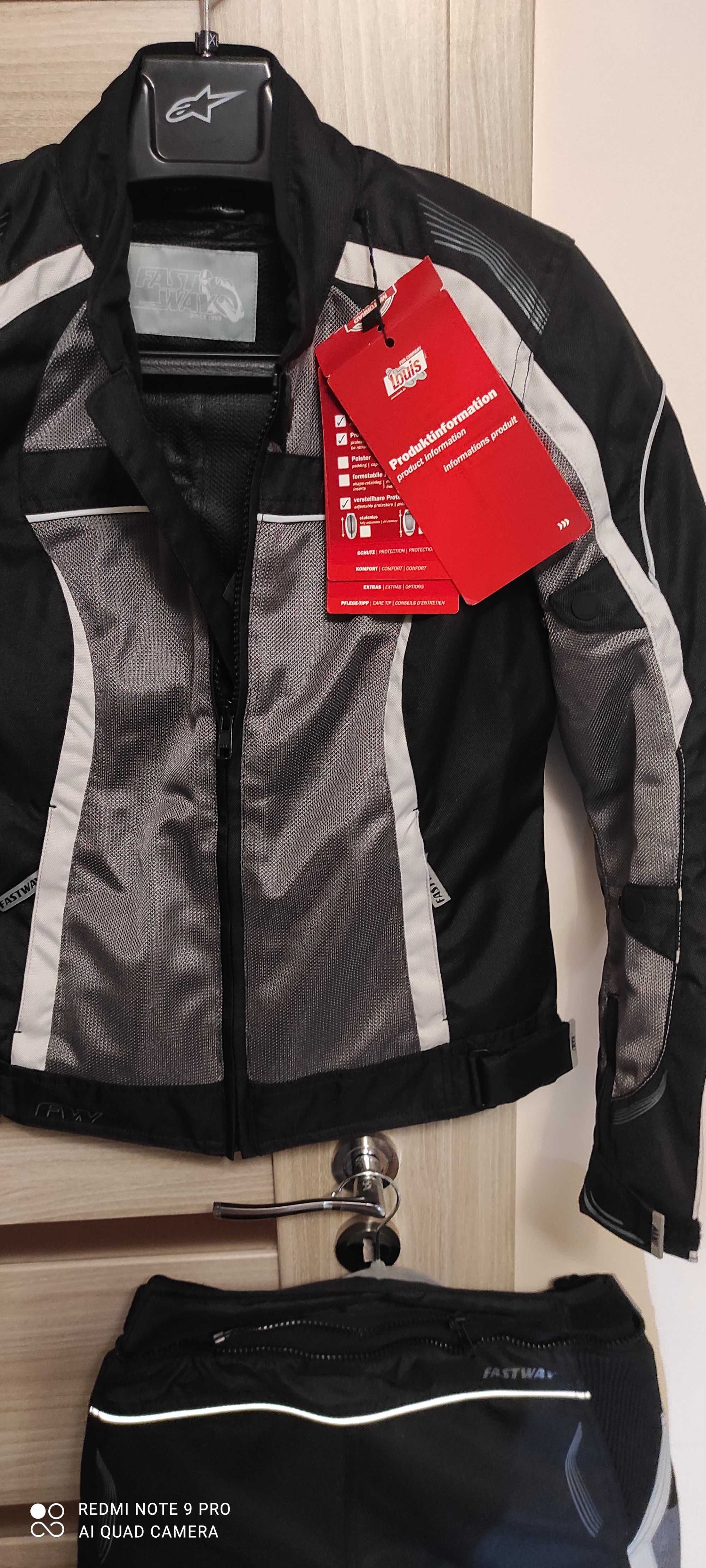 Kombinezon motocyklowy tekstylny damski firmy Fastway, rozmiar 42, XL