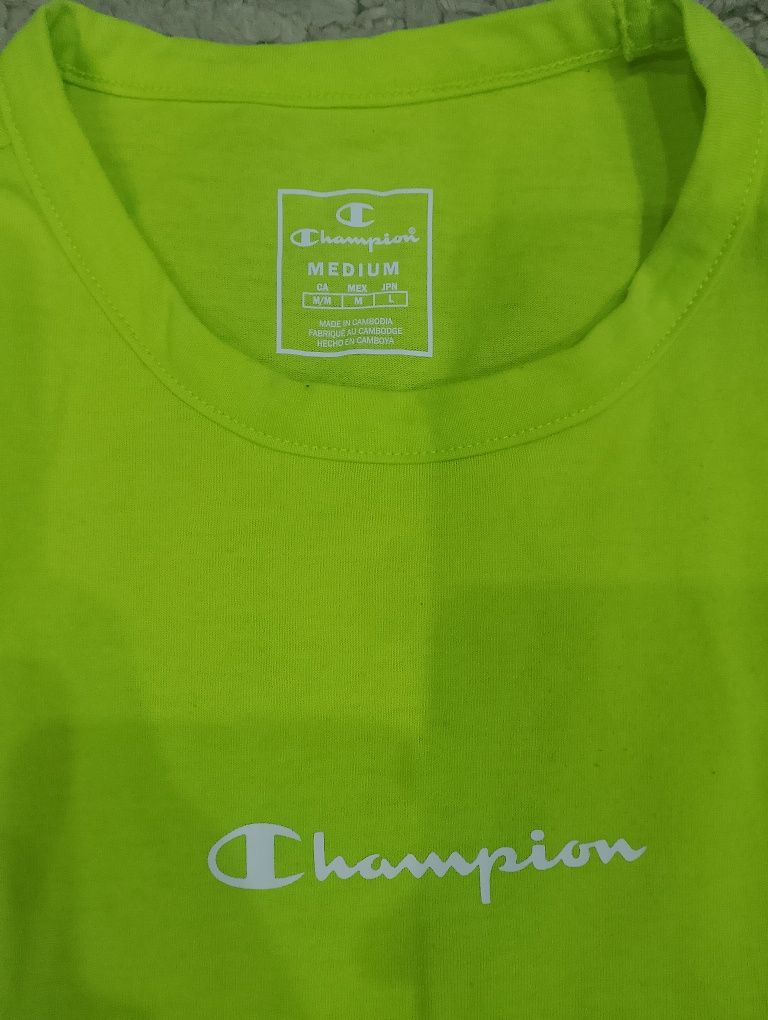 Limonkowy tank top Champion
