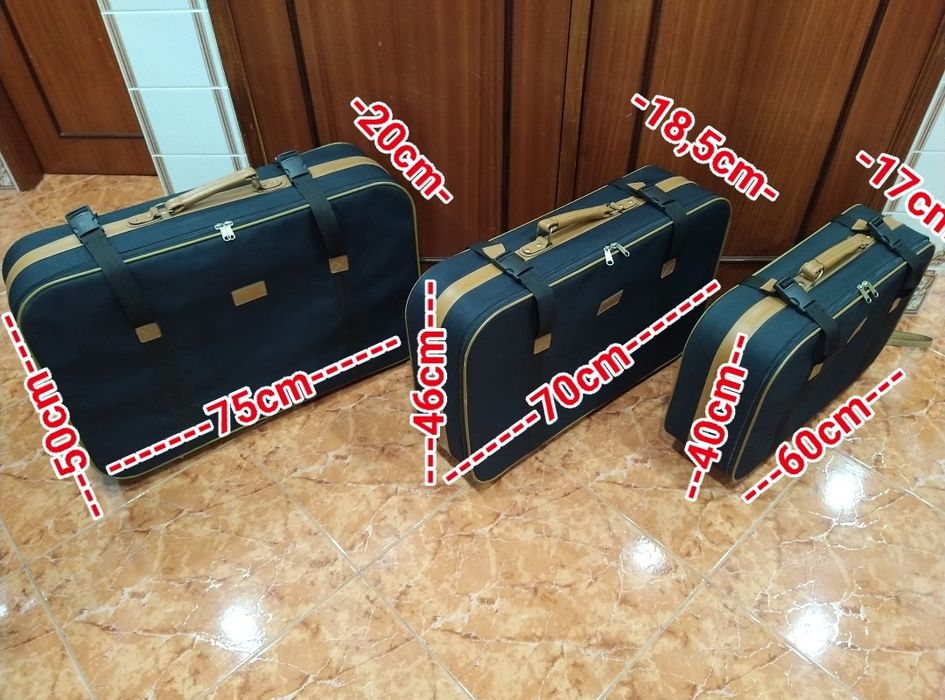 Mala malas de porão até 23 kg ou cabine até 8 a 10 kg