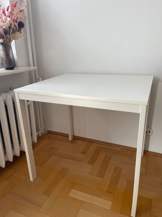 Stół kuchenny do jadalni biały rozkładany Ikea
