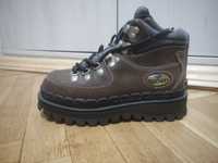 Vintage Y2K Skechers Platform Chunky Slug Lace Up Brown Leather Boots