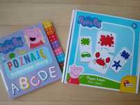 Puzzle i książeczka ze świnką Peppa jak nowe