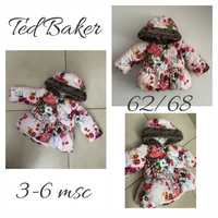 Ted Baker zimowa kurtka w kwiaty floral 3-6 msc 62/68