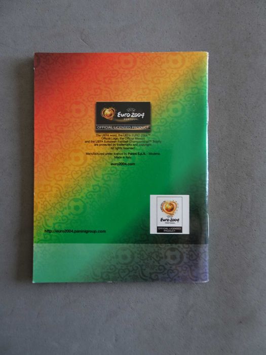Caderneta de cromos de futebol Euro 2004 Panini - Pocket collection