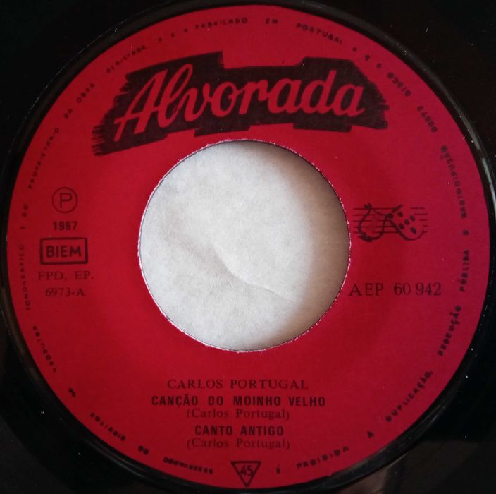 Carlos Portugal - - - - - Canção do Moinho Velho - - - - - EP
