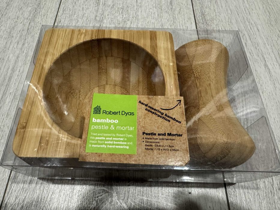moździerz bambusowy - robert dyas - bamboo peste&mortar