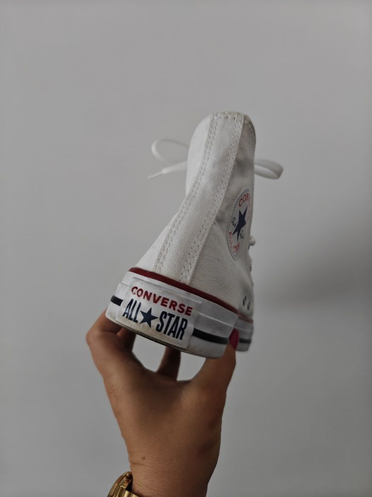 Converse trampki wysokie białe damskie 39/25 cm