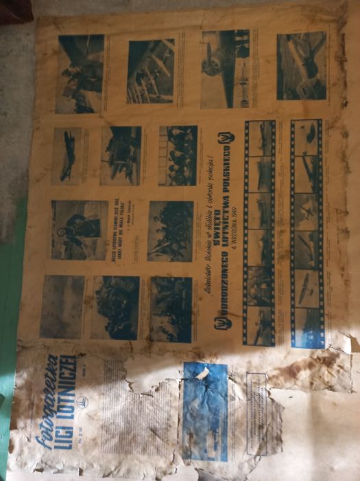 Plakat prl z lat 1940-tych oryginalny