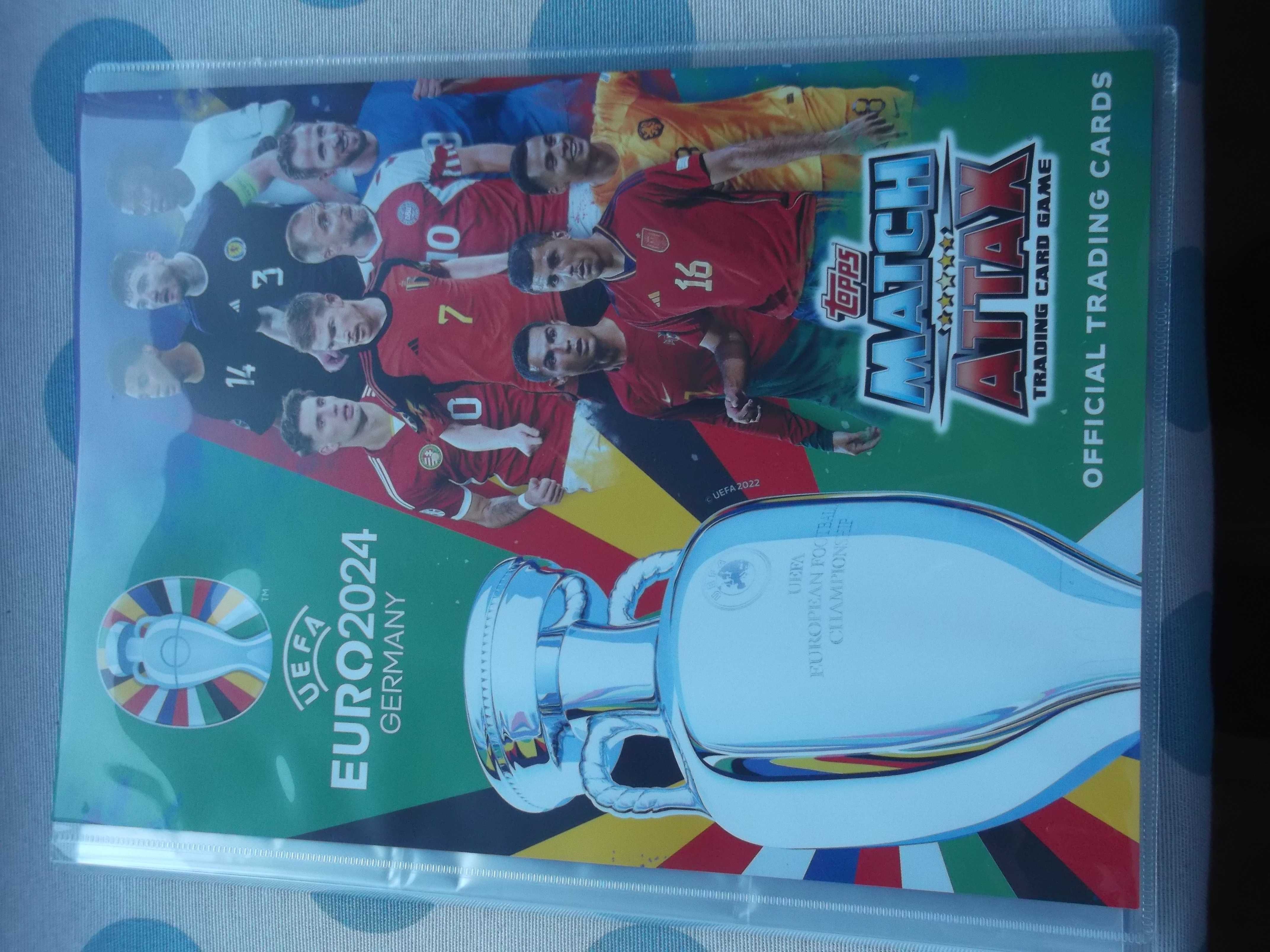 Topps EURO 2024 Match Attax arquivador + tabuleiro de jogo