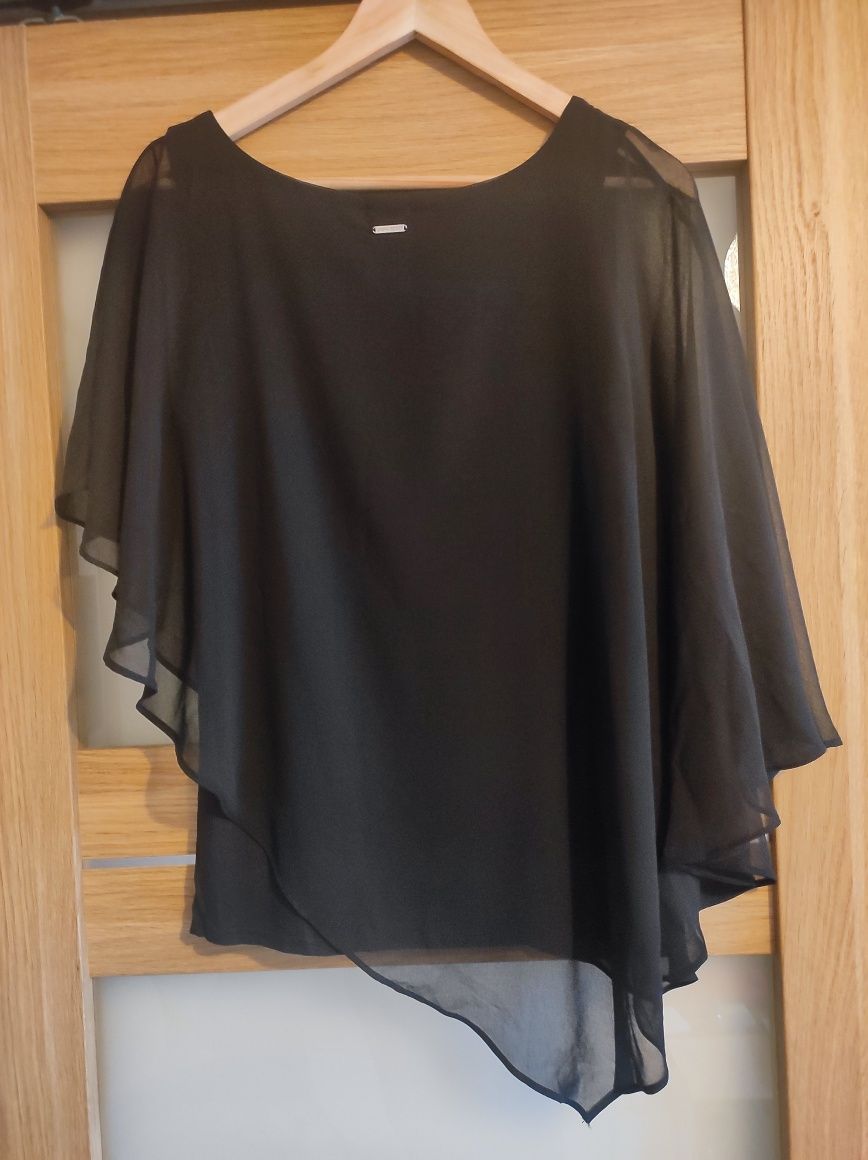 Bluzka asymetryczna Laura Scott 40 L czarna   A4