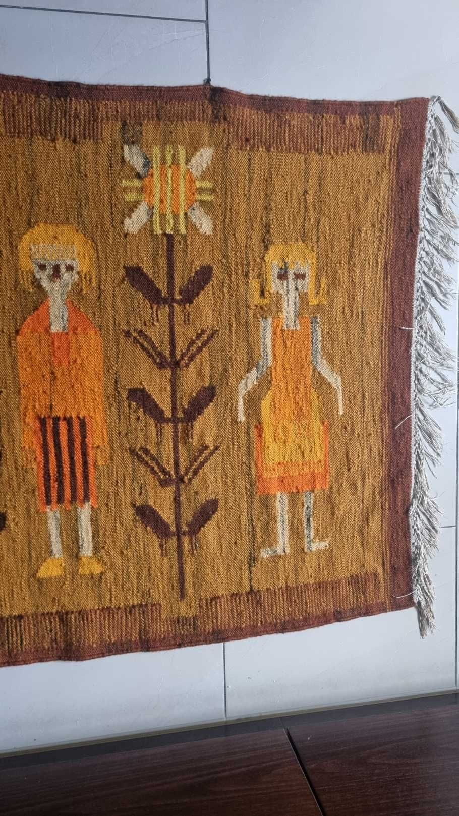 Kilim wełniany Design PRL lata 60 Cepelia