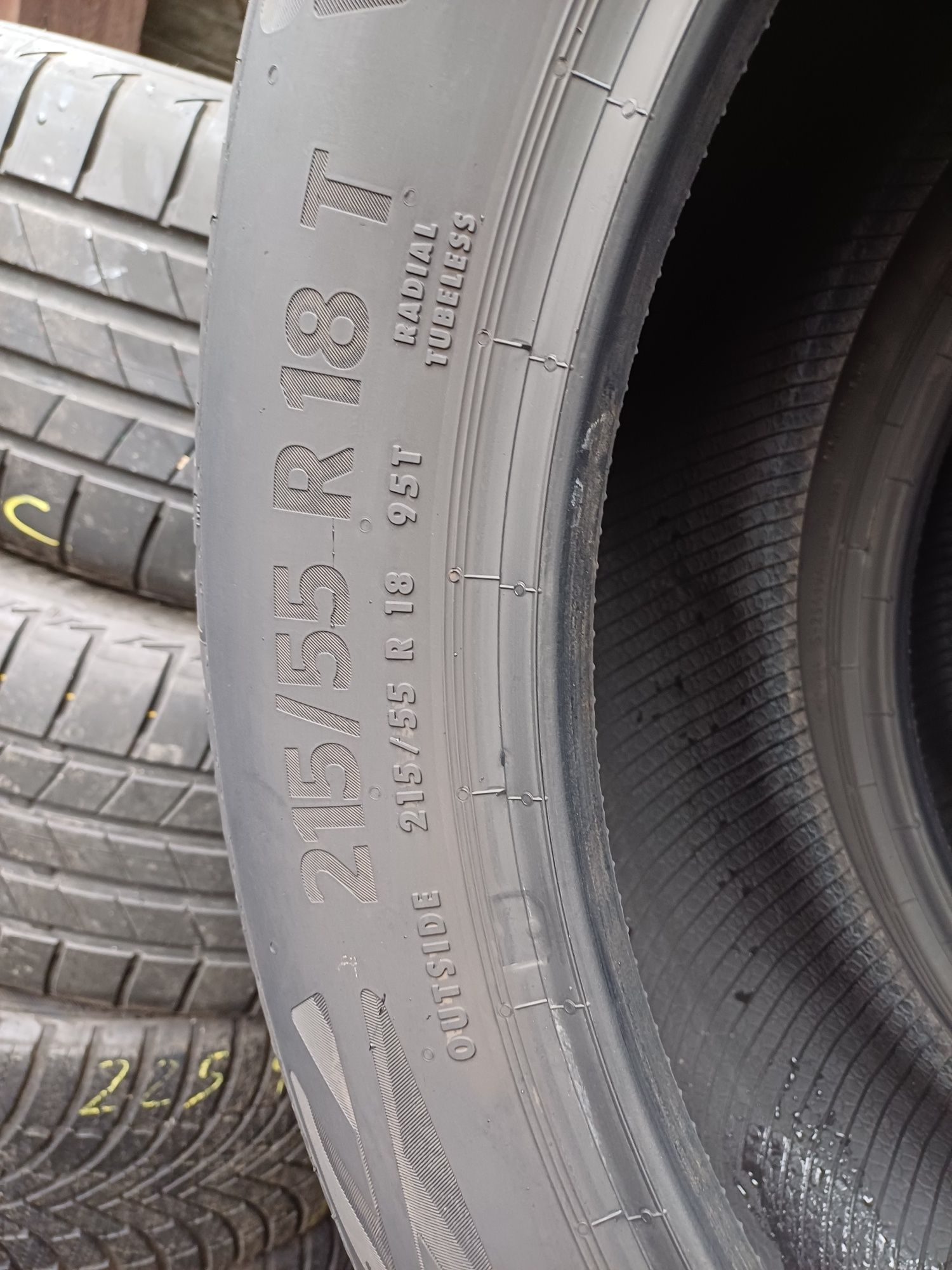 215/55/18 Sprzedam parę opon letnich Continental Eco 6