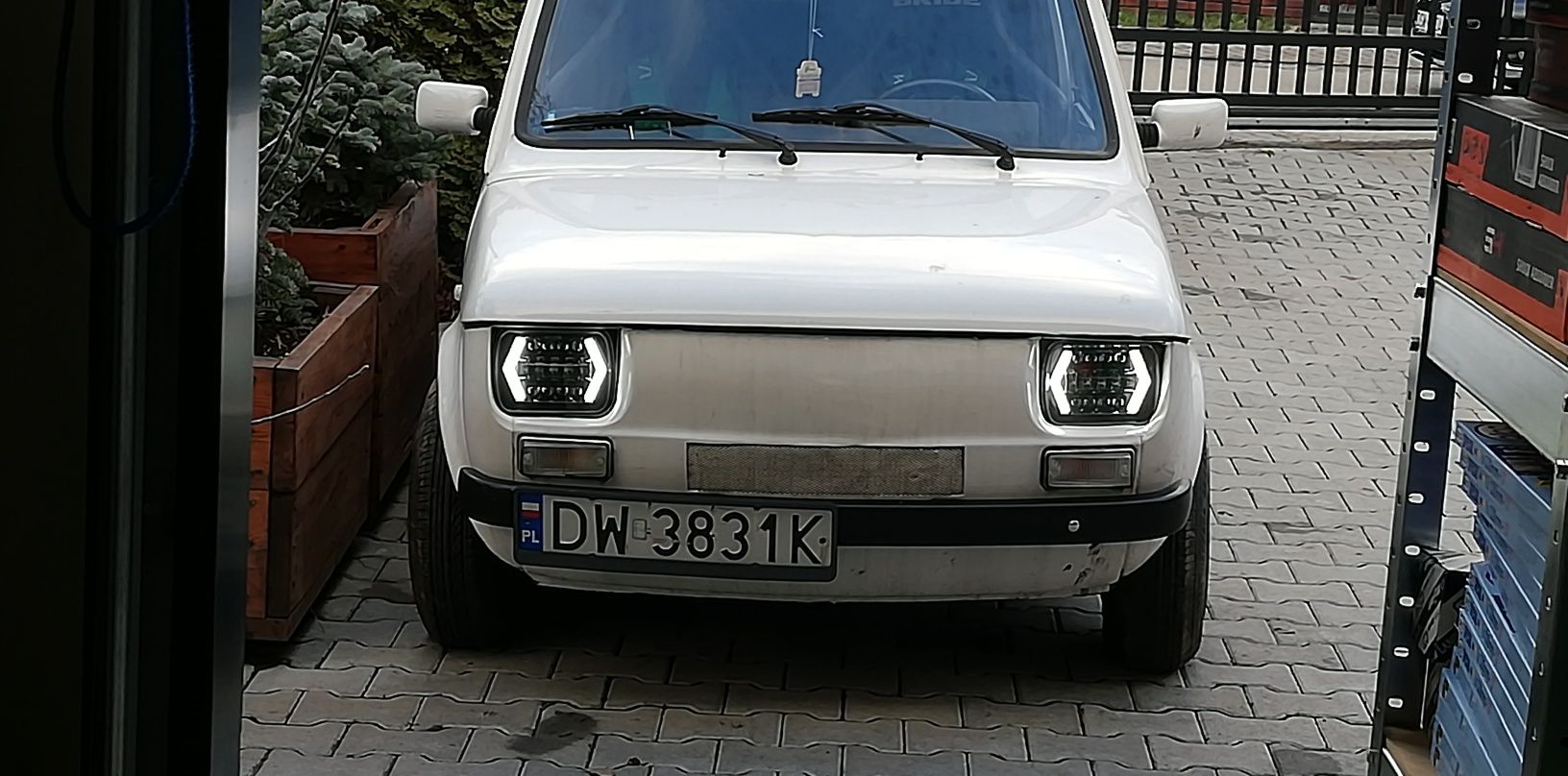 Fiat 126p lampy przednie LED nowe tylko u mnie super design