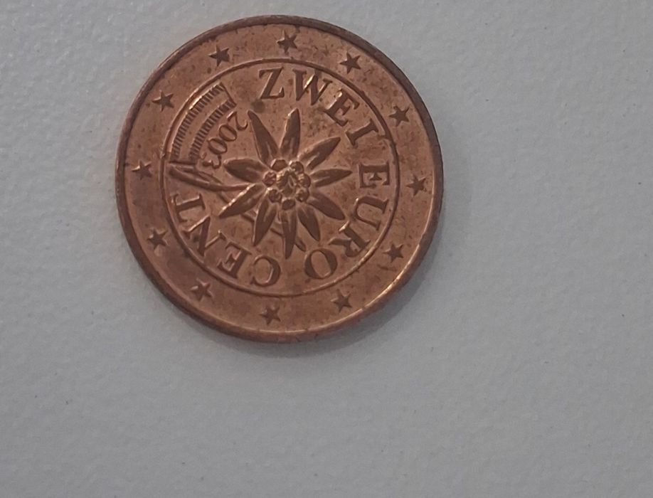 Moeda rara de 2 cêntimos