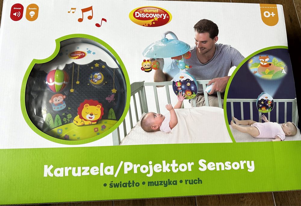 Karuzela projektor 2w1 discovery dumel #opis