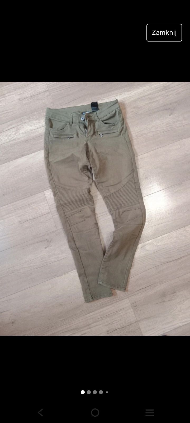 Spodnie jeansowe jeansy khaki