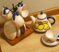 Zestaw śniadaniowy z Portugalskiej porcelany NATALUNA Dipinti a mano