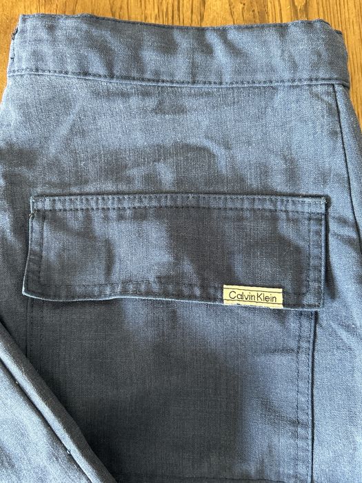 Calvin Klein calças de linho