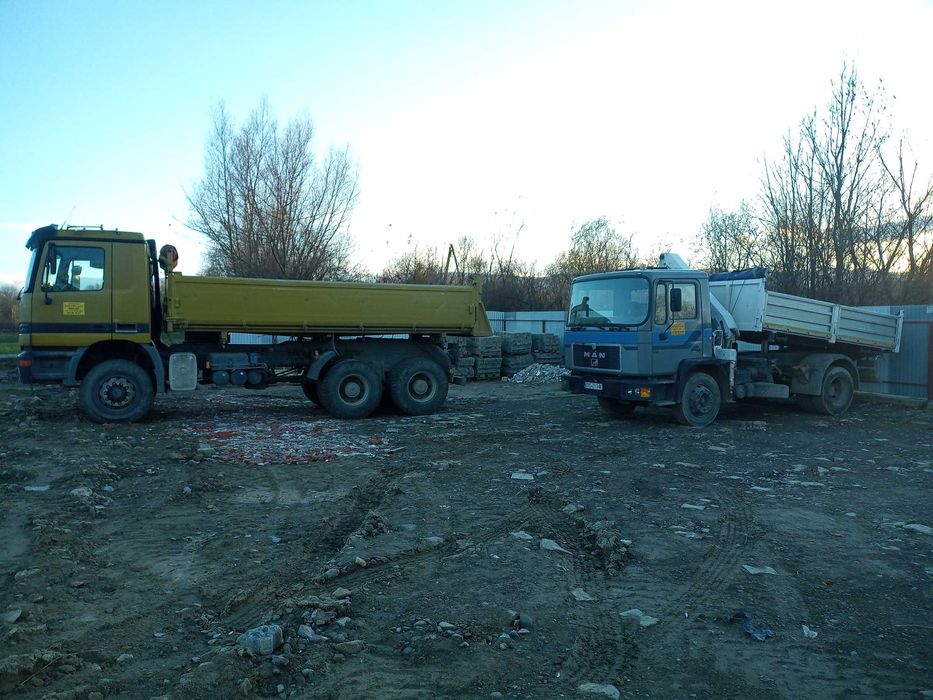 Wywóz gruzu ziemi Transport wywrotka kliniec żwir transport drewna