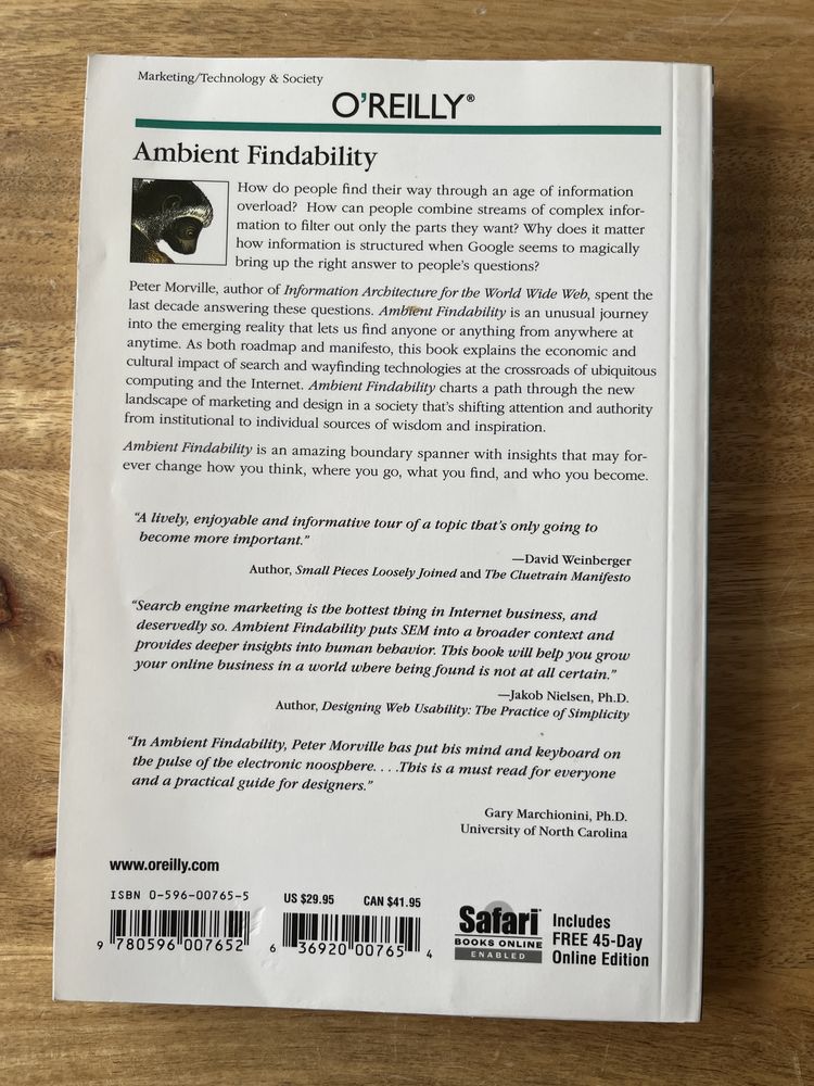Ambient Findability, Peter Morville